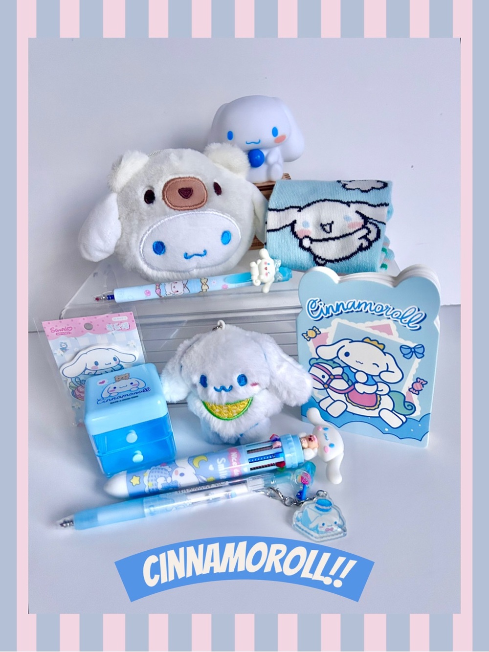 🩵(CIN403) Cinnamoroll Lover’s Adorable 10-Piece Mini Bundle!